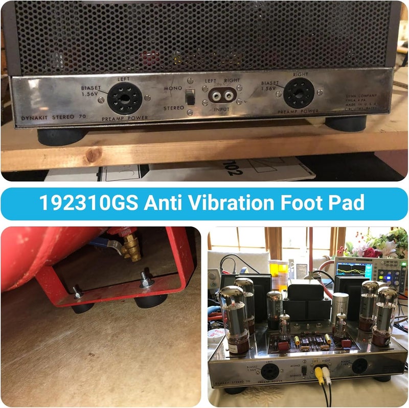 GnDaYoug 4PCS 192310GS Anti Vibration Rubber Feet Pads Bumper for Air Compressors, Generators Pressure Washers –Isolation Mounts Compatible with Coleman Powermate 094-0026 Sanborn E106661, Husky Fini D091007 - Image 5
